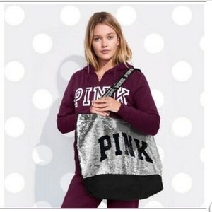 NWT Victoria's Secret PINK Sequin Tote
